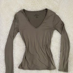 Tan Long Sleeve Top
